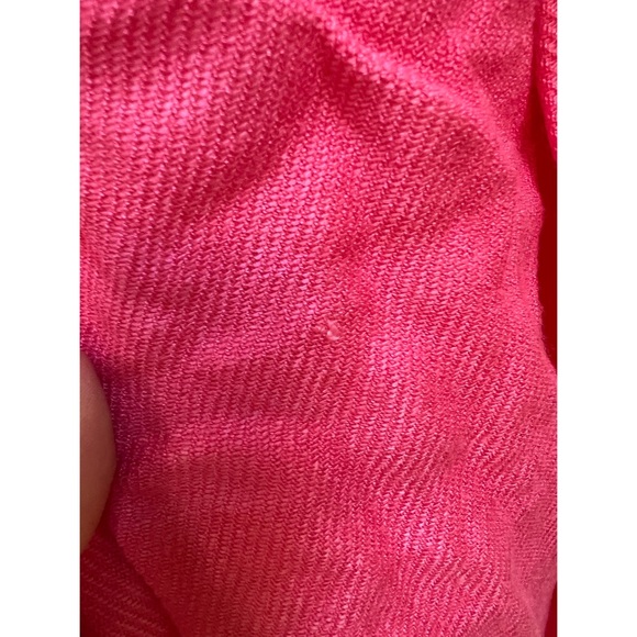 [Pashmina] Bright Pink Fringe Scarf - Picture 3 of 3